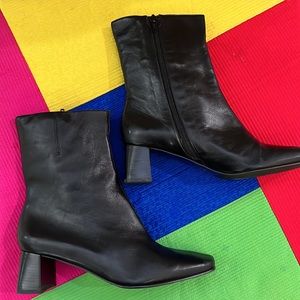 Beautiful black leather boots